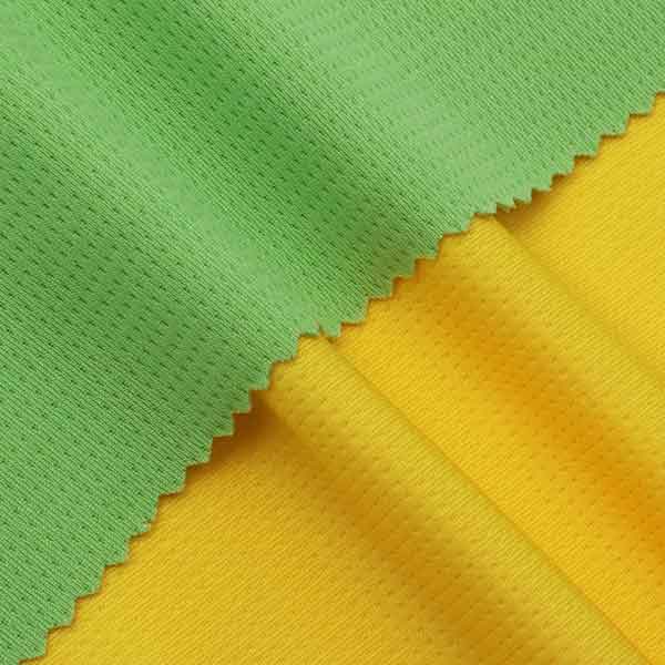  75D knitted Spot fabric polyester knitted mesh fabric moisture absorption sweat fast dry sports school T-shirt fabric 150GSM