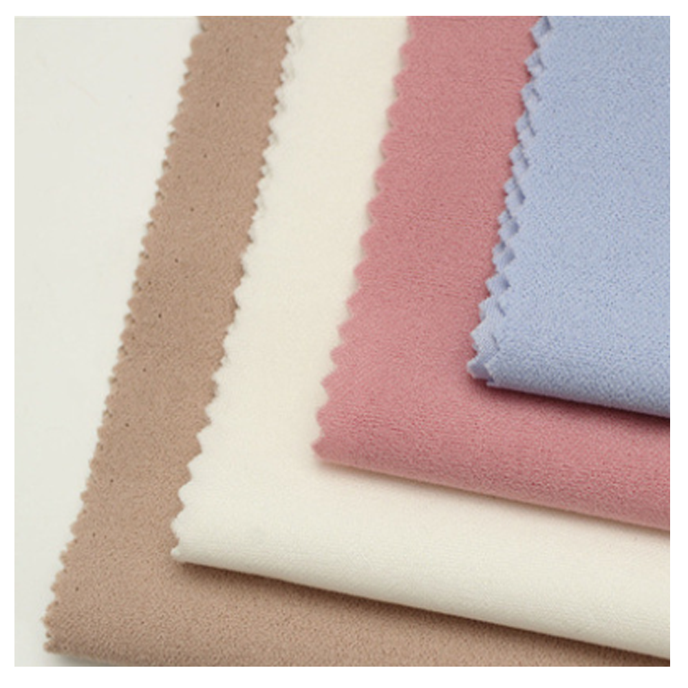 Polyester 220gsm solid crepe knit scuba fabric