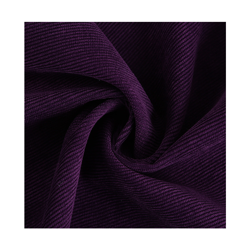 90% Polyester 8% nylon 2% spandex 16W 200gsm solid corduroy fabric