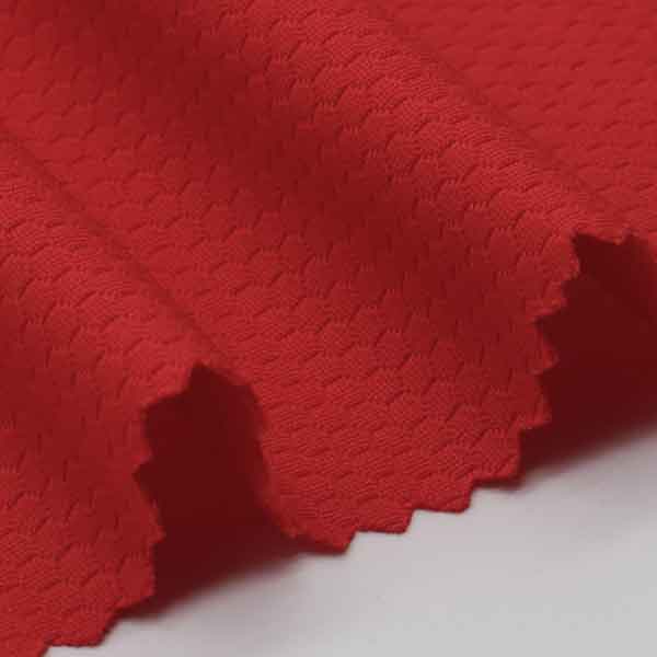 Polyester football hexagonal mesh fabric moisture-absorbent fast-drying sportswear basketball wear hat honeycomb fabric wholesale 150gsm