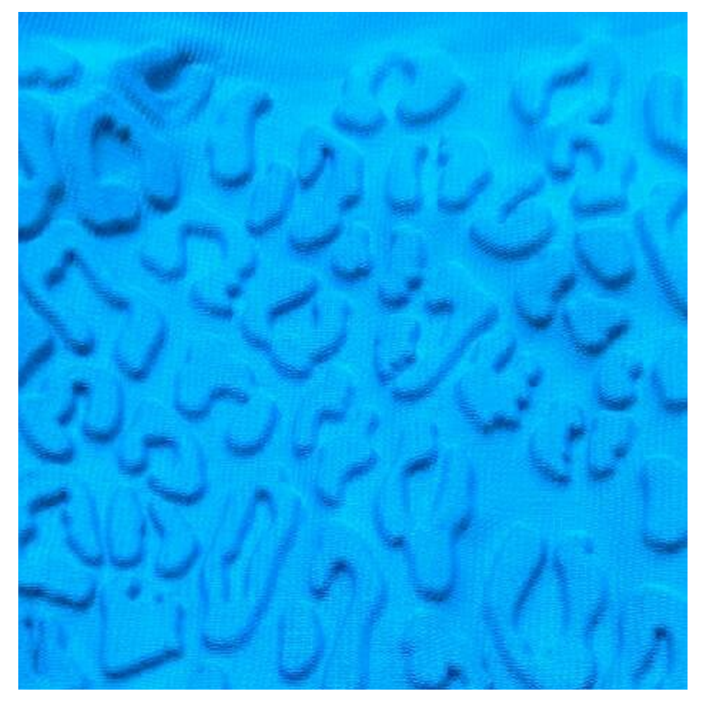 Polyester spandex 260gsm embossed knit scuba fabric