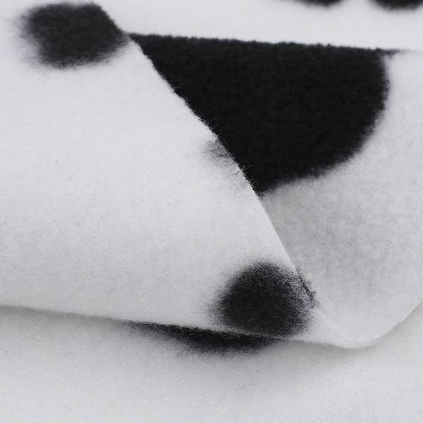 100% polyester 260gsm printed polar fleece double brush anti-pilling knit fabric