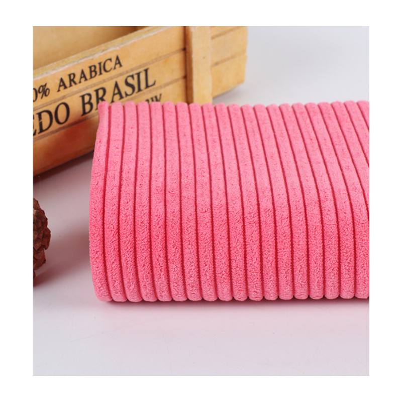 100% polyester warp knit 4.5W solid corduroy fabric