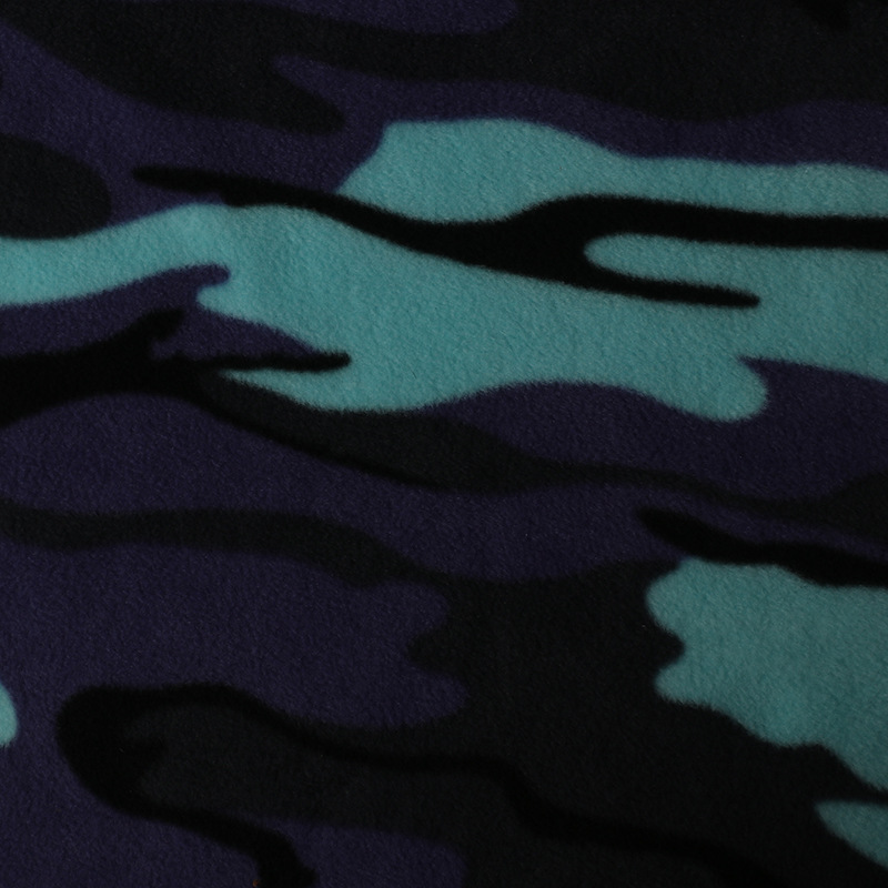 Custom 100% polyester 260gsm printed polar fleece knit fabric