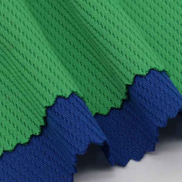  Polyester football hexagonal mesh fabric moisture-absorbent fast-drying sportswear basketball wear hat honeycomb fabric wholesale 150g