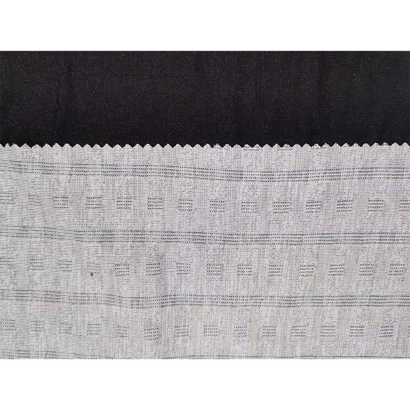 Knitting Stretch Jacquard Fabric Polyester Spandex 165GSM