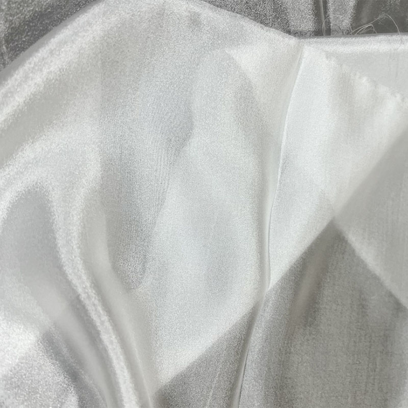 Woven Poplin Silk Fabrics Silk Shinning Soft Gossy Plain-dyed Solid Satin Viscose Rayon 34gsm